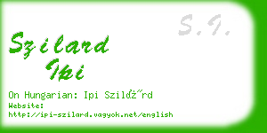 szilard ipi business card